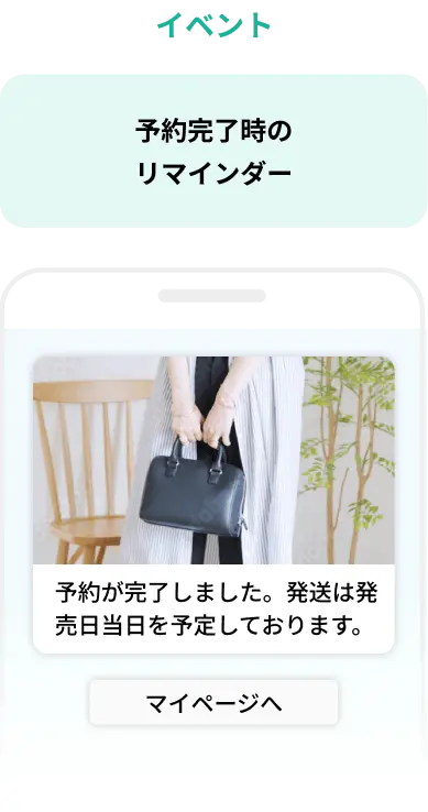 イベントトリガー配信の説明画像